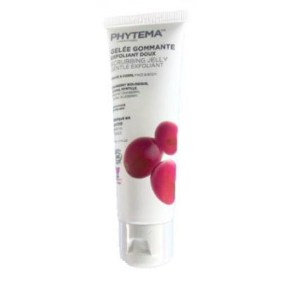 Gelée Gommante naturelle et Bio Exfoliant Doux Visage et Corps (format voyage) 50ml Phytema