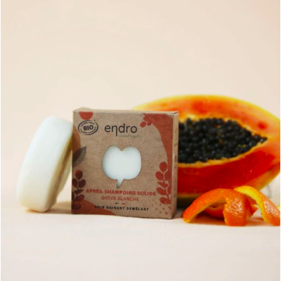 Après-Shampoing Solide Bio - Grève Blanche 80ml Endro Cosmétiques