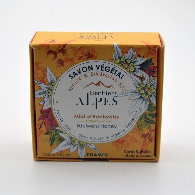 Savon Solide Miel Edelweiss Sentiers des Alpes
