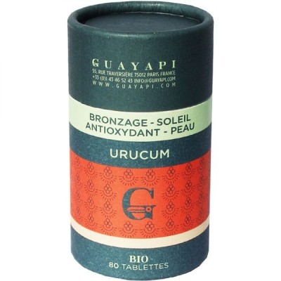 Urucum Bio en tablettes Bronzage et Antioxydant (80 tabs) Guayapi