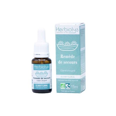 Fleurs de Bach Bio Remède de Secours 15ml Herbiolys