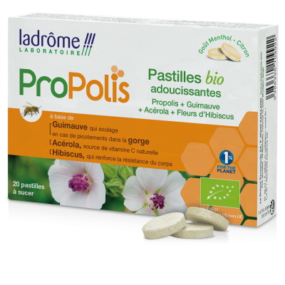 Pastilles Propolis Bio Adoucissantes Gorge (x20) Ladrôme