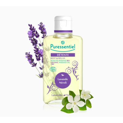 Huile de Massage Bio Détente et Anxiété 100ml Puressentiel