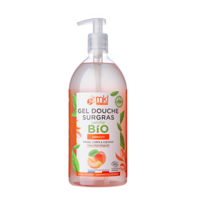 Gel Douche Bio Abricot (Corps & visage) 1L MKL Green Nature