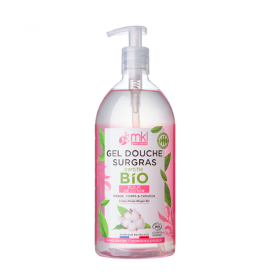 Gel Douche Bio Fleur de Coton (corps & visage) 1L MKL Green Nature