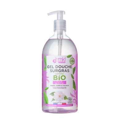 Gel Douche Bio Fleurs Blanches (Corps & visage) 1L MKL Green Nature