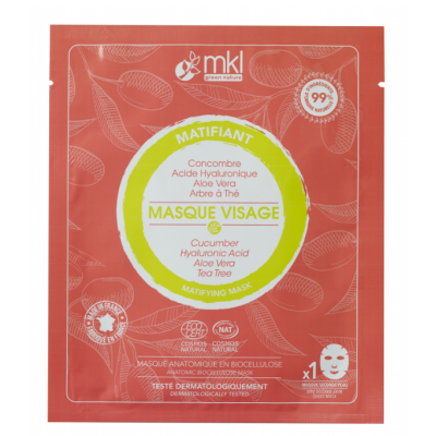 MKL Green Nature - Masque Visage Matifiant certifié Cosmos Natural