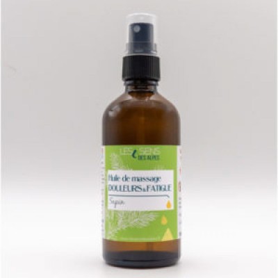 Les sens des Alpes Huile de massage tonique sapin 100ml