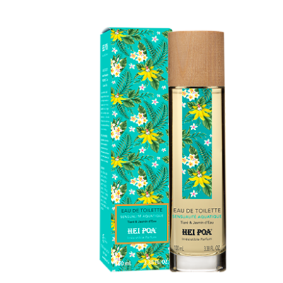 Eau de Toilette Sensualité Aquatique Tiaré & Jasmin d'Eau 100ml Hei Poa