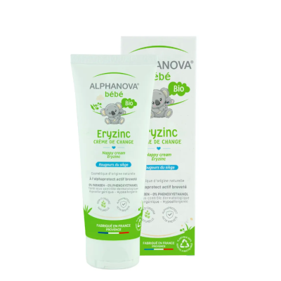 Crème de Couche pour Bébé Eryzinc Bio 75ml Alphanova