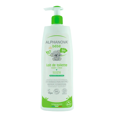 Lait de Toilette Bébé Bio 500ml Alphanova