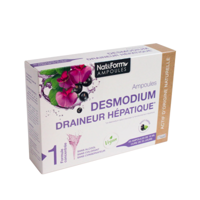 Ampoules Desmodium (x20) Détoxification foie Nat&Form