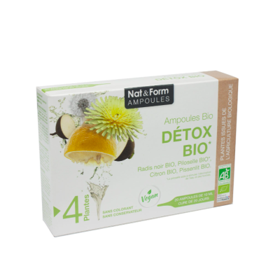 Ampoules Détox Bio (x20) Nat&Form
