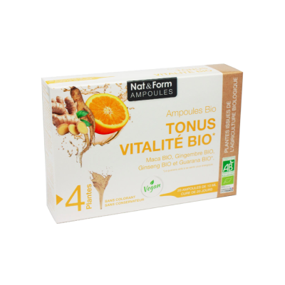 Ampoules Tonus Vitalité Bio (x20) Nat&Form