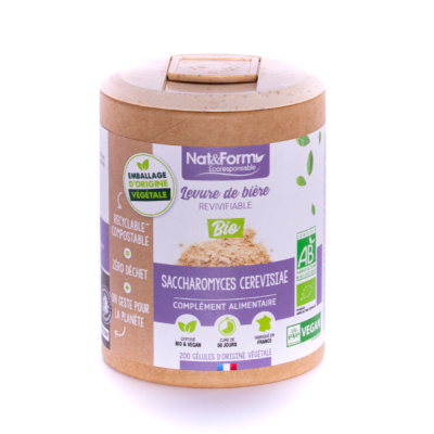 Levure de Bière Revivifiable Bio (90Gel) Nat&Form