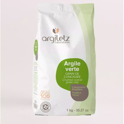 Argile Verte Grain de Concassée (1kg) Argiletz