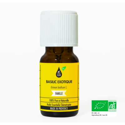 Huile Essentielle Basilic Exotique Bio LCA Aroma