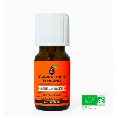 Huile Essentielle Bio Romarin à Camphre de Provence 10ml LCA Aroma