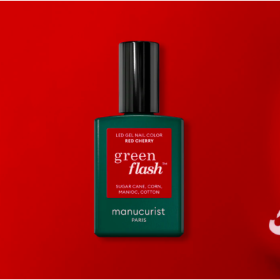 Vernis GREEN FLASH Red Cherry Manucurist