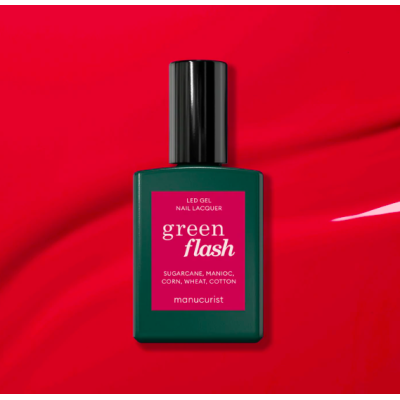 Vernis LED Peonie GREEN FLASH Framboise Manucurist