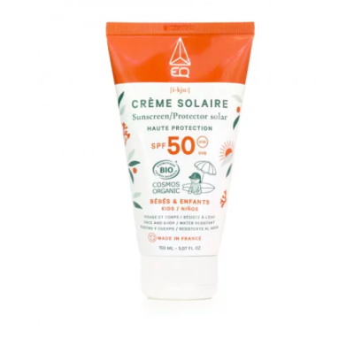 Crème Solaire Bébé-Enfants Bio SPF50 (Dès 3 mois Visage & corps) 150ml EQ Love