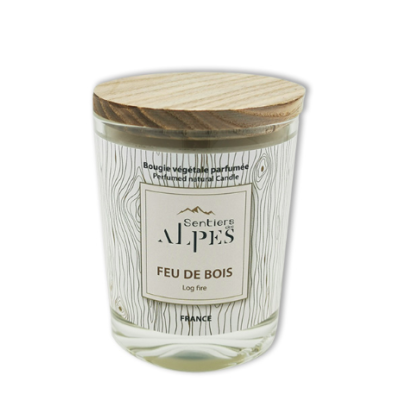 Bougie Parfumée Feu de Bois Sentiers des Alpes