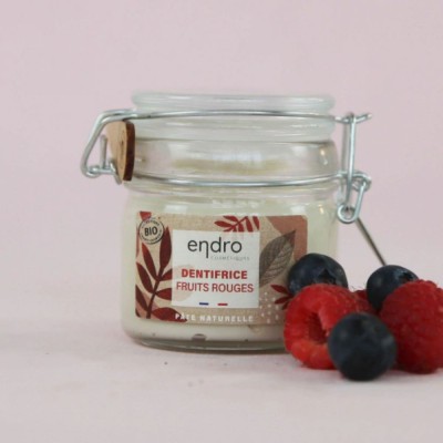 Dentifrice Fruits Rouges en pâte naturelle Bio et Zéro déchet 100ml Endro Cosmétiques
