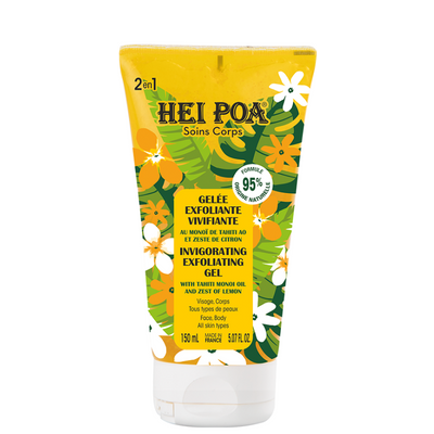 Gelée Exfoliante Vivifiante Visage et Corps Monoï 150ml Hei Poa