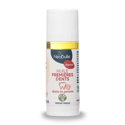 Huile Premières Dents Bébé Bio, apaise les gencives 10ml Néobulle