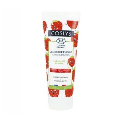 Dentifrice Enfant Fraise Bio et Vegan 50ml COSLYS