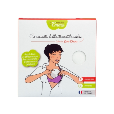 4 Coussinets d'Allaitement Lavables Les Tendances d'Emma