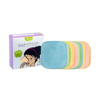 10 Carrés Démaquillants Lavables Bambou Couleur Les Tendances d'Emma