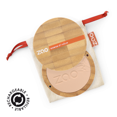 Poudre Compacte Beige Rosé 302 certifiée Bio et Vegan ZAO MakeUp