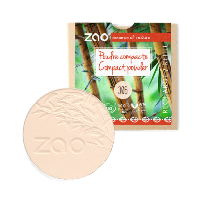 Recharge Poudre Compacte Bio Porcelaine 306 ZAO Make Up