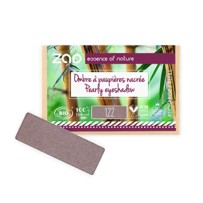 Recharge Ombre à Paupières Nacrée Rose des Sables 122 certifiée Bio ZAO MakeUp