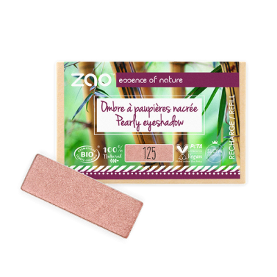 Recharge Ombre à Paupières Bio Nacrée Rose Sunshine 125 ZAO Make Up