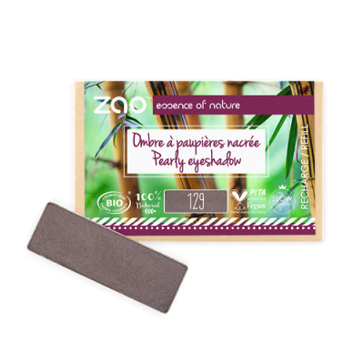 Recharge Ombre à Paupières Bio Nacrée Taupe 129 ZAO MakeUp