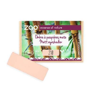 Recharge Ombre à Paupières Bio Mate Rose Pêche 210 ZAO Make Up