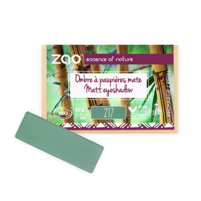 Recharge Ombre à Paupières Bio Mate Vert Eucalyptus 217 ZAO MakeUp