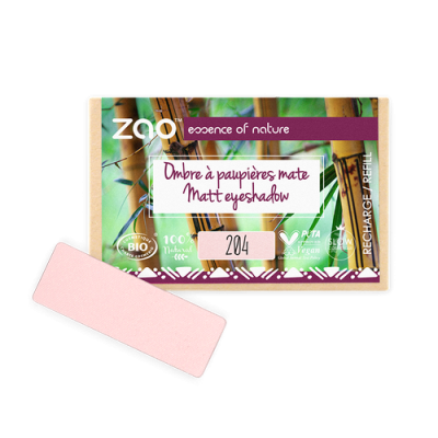 Recharge Ombre à Paupières Bio Mate Vieux Rose Doré 204 ZAO Make Up