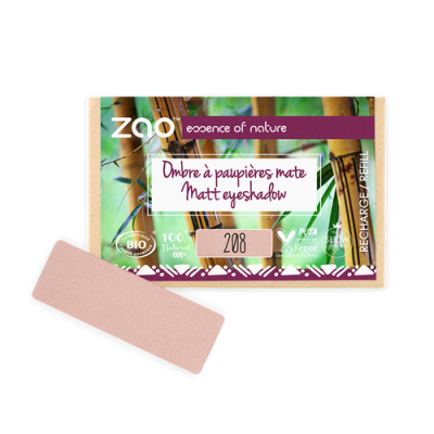Recharge Ombre à Paupières Bio Mate Nude 208 ZAO MakeUp