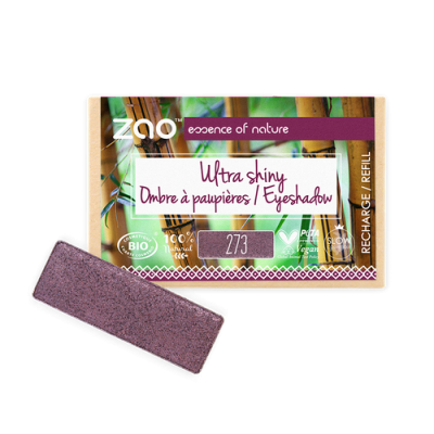 Recharge Ombre à Paupières Bio Ultra Shiny Purple Rain 273 ZAO MakeUp