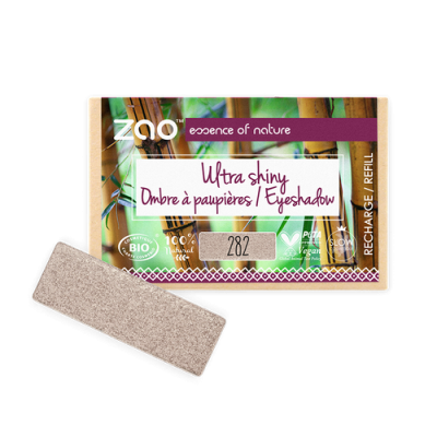 Recharge Ombre à Paupières Bio Ultra Shiny Argent Lilas 282 ZAO Make Up