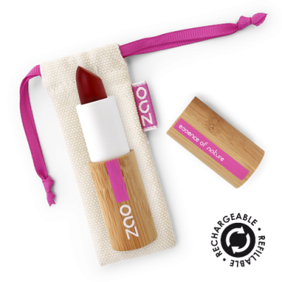 Rouge à Lèvres Bio Cocoon Bordeaux 413 ZAO MakeUp