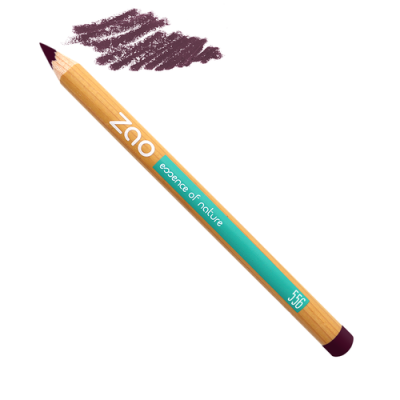 Crayon Yeux-lèvres-sourcils Prune 556 certifié Bio et Vegan ZAO MakeUp