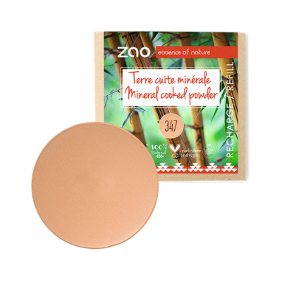 Recharge Terre Cuite Minérale Bio Beige Abricot 347 ZAO MakeUp