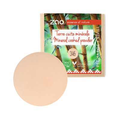 Recharge Terre Cuite Minérale Bio Beige Clair 346 ZAO Make Up