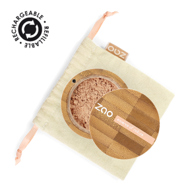 Poudre Mineral Silk Beige Neutre 504 certifiée Bio et Vegan ZAO MakeUp