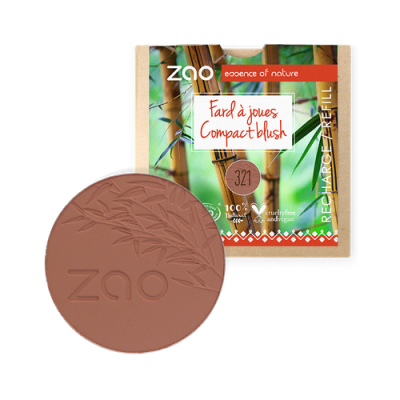 Recharge Fard à Joues Bio Brun Orange 321 ZAO Make Up