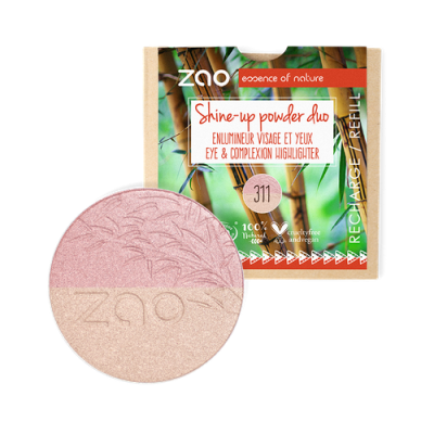 Recharge Shine-up Powder Bio Duo Rose et Or 311 ZAO MakeUp
